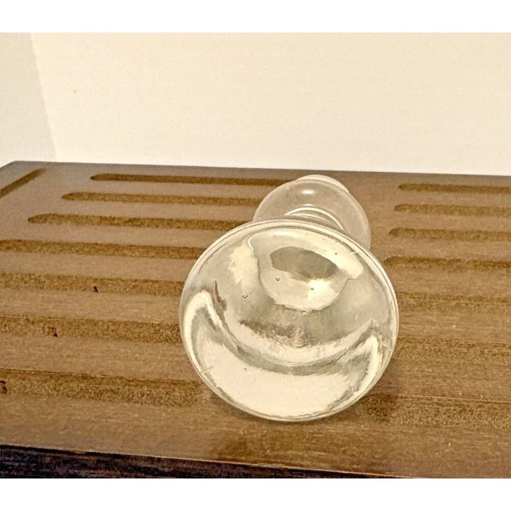 Vintage Steuben Hand-blown Crystal Clear Glass Stopper